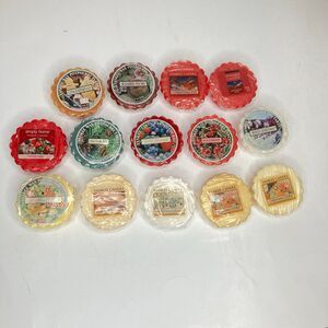 Yankee Candle Lot Of 14 Wax Potpourri Tarts Christmas Holidays Scents NIP
